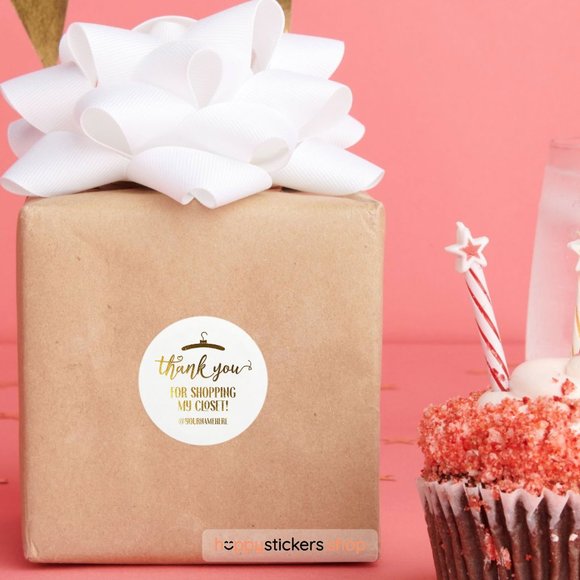 Thank You For Shopping My Closet! Stickers & Labels with your custom text - Picture 4 of 17